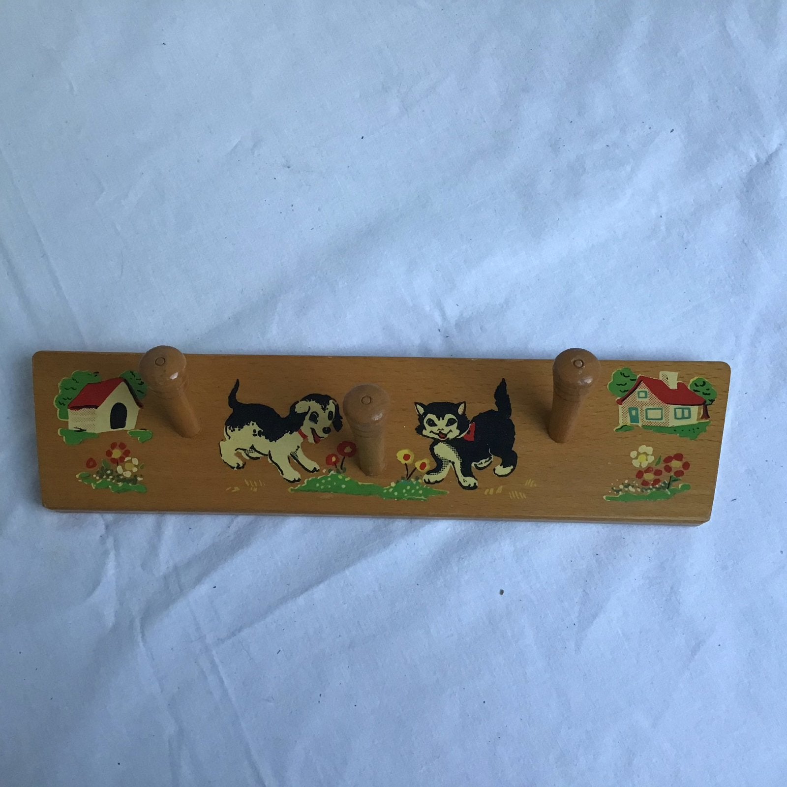 Houten kapstok met dieren, Ophalen of Verzenden, Gebruikt