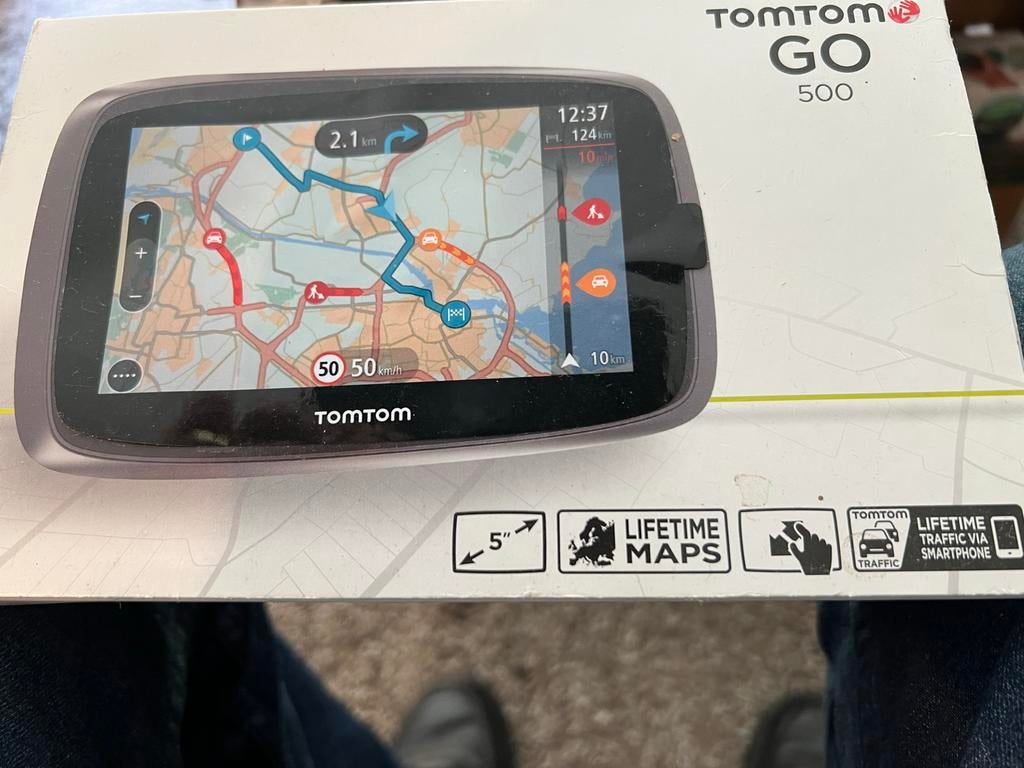TomTom GO 500 Navigatiesysteem met Lifetime Maps, Auto diversen, Autonavigatie, Ophalen of Verzenden, Gebruikt