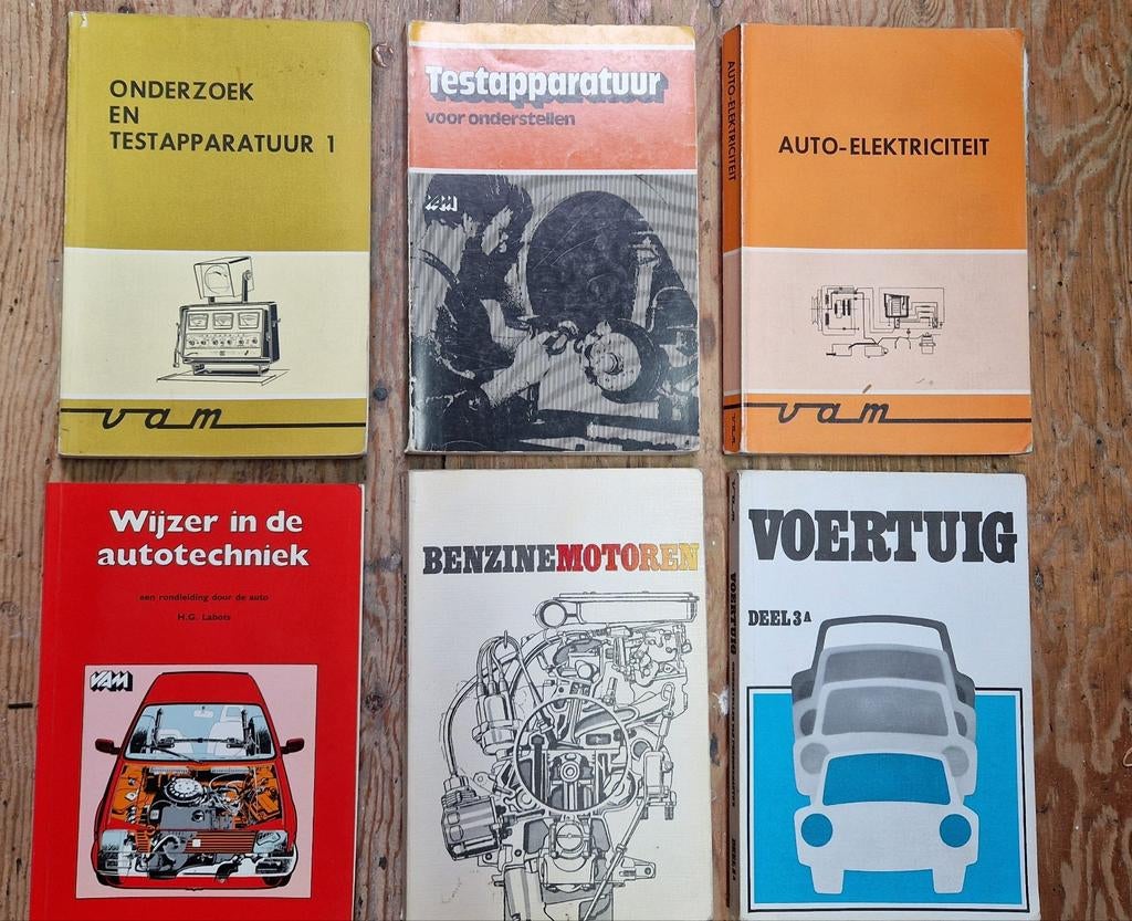 VAM theorie boeken motor voertuigen, Boeken, Ophalen of Verzenden, Zo goed als nieuw, Autotechniek