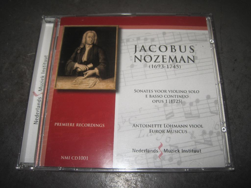 Jacobus Nozeman Sonates violino solo e basso continuo NMI CD, Ophalen of Verzenden, Classicisme, Zo goed als nieuw, Kamermuziek