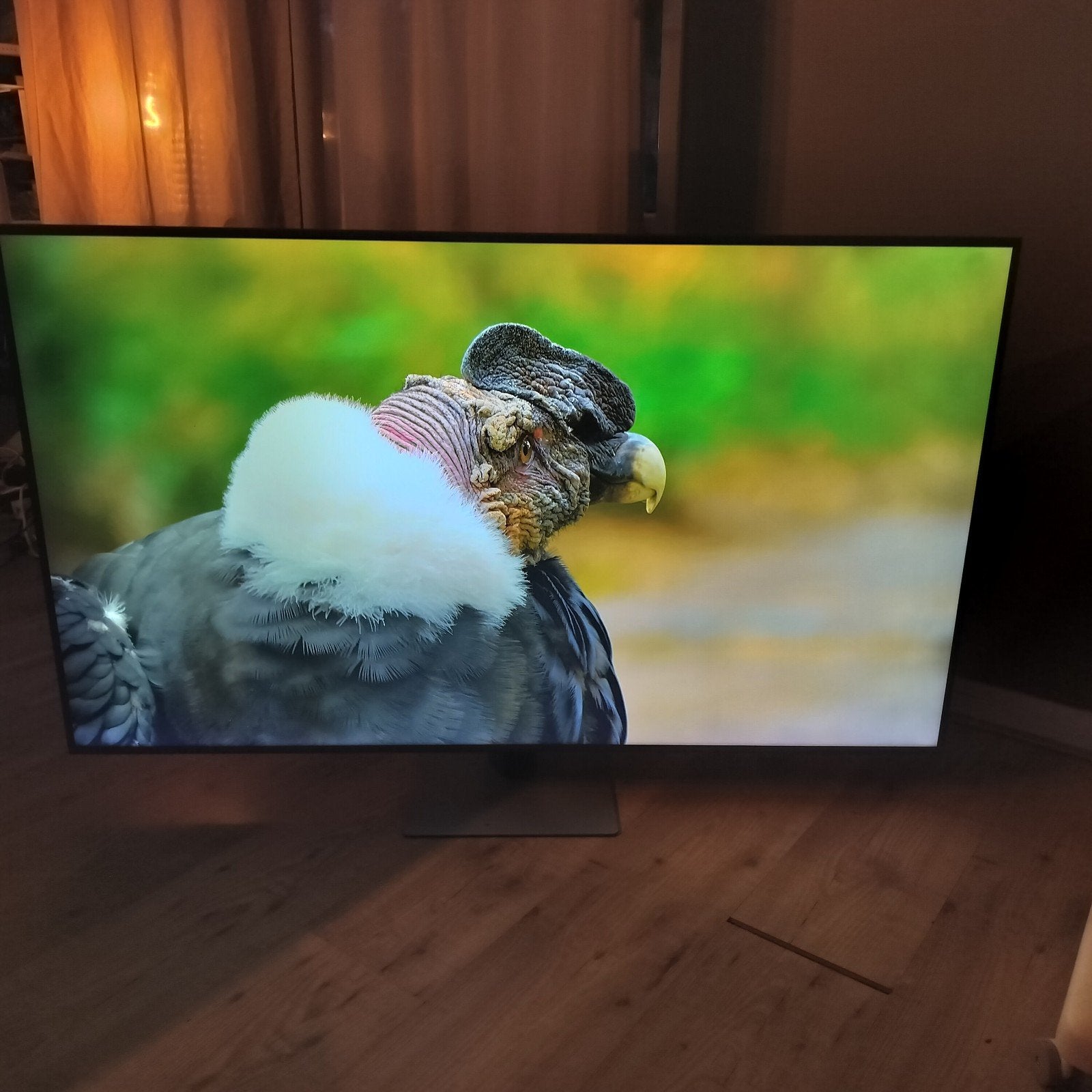 Samsung Smart TV 55 inch met vlekken in scherm, QLED, Ophalen of Verzenden, Samsung, 100 cm of meer