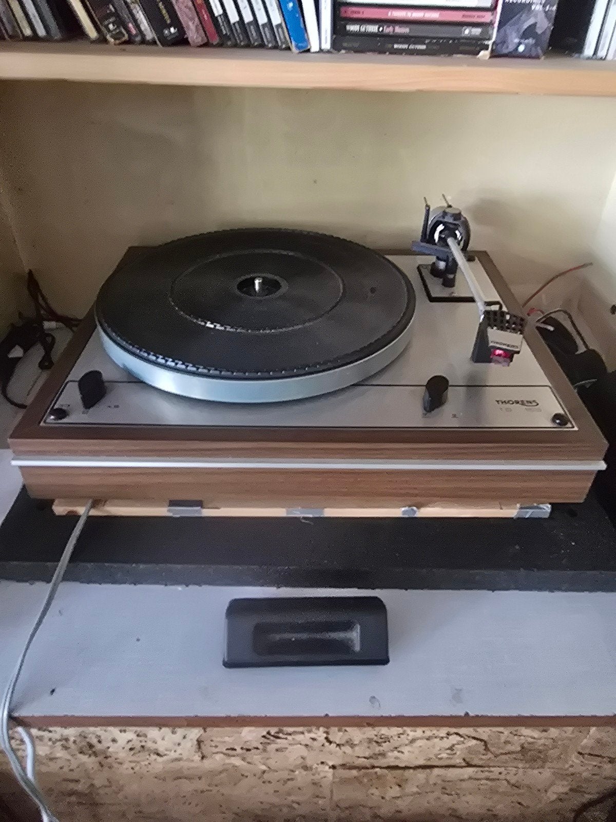 Thorens TD 165 Platenspeler met Denon DL-110 element, Ophalen of Verzenden, Zo goed als nieuw, Platenspeler, Thorens