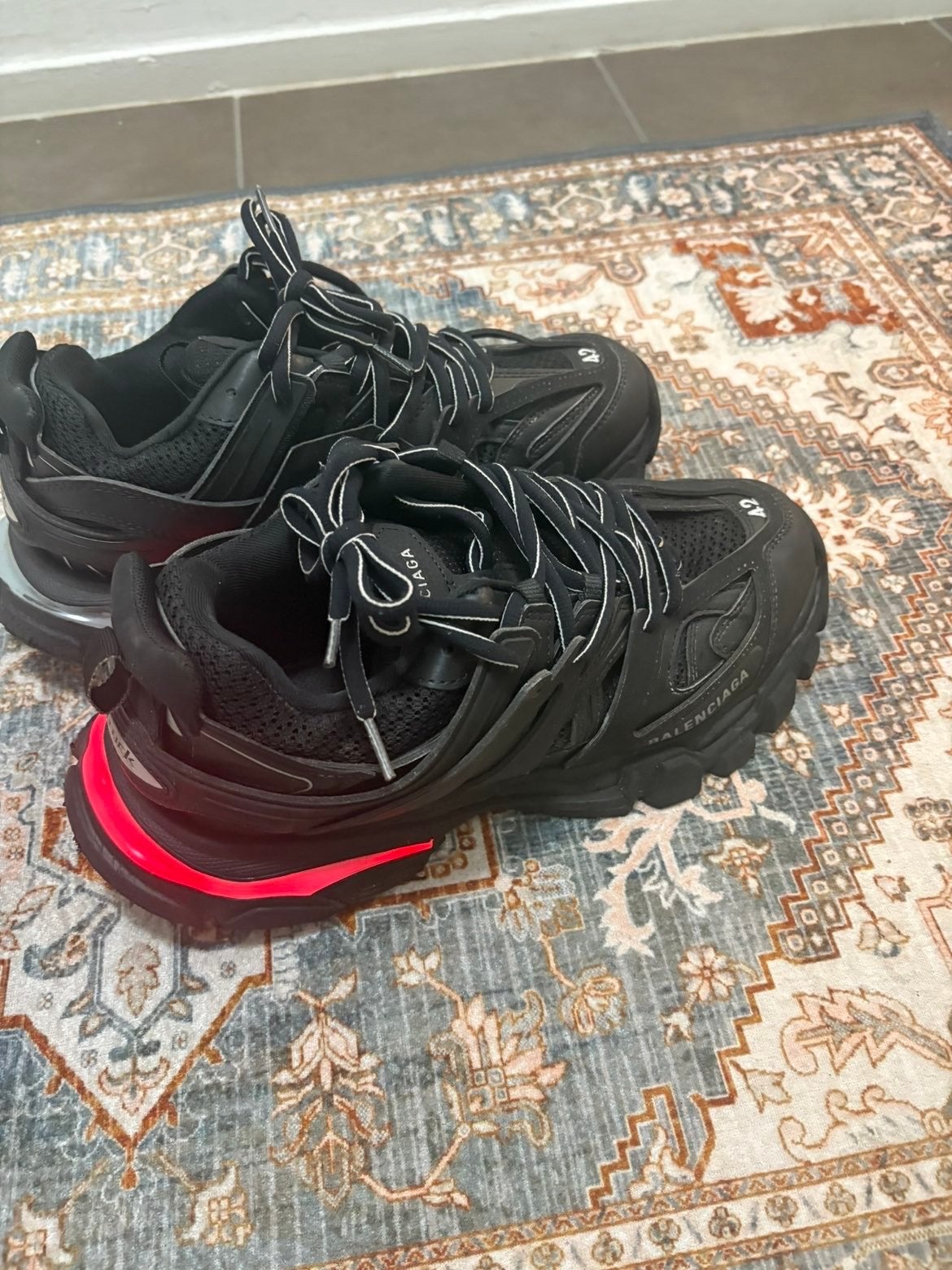 Balenciaga Track Sneakers Zwart Maat 42, Ophalen of Verzenden, Zo goed als nieuw, Zwart, Sneakers of Gympen