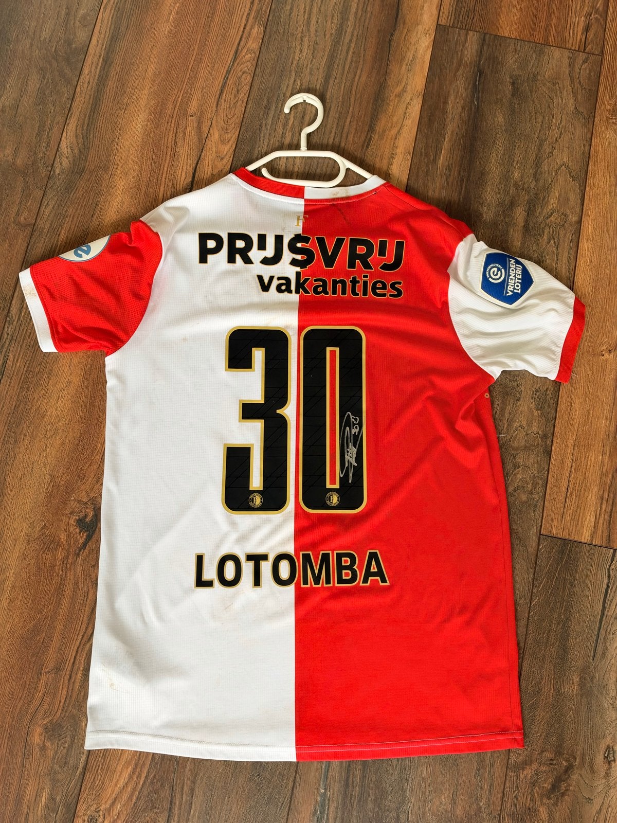 Wedstrijdgedragen shirt Jorden Lotomba - Feyenoord vs Ajax, Ophalen of Verzenden, Gedragen, Voetbal