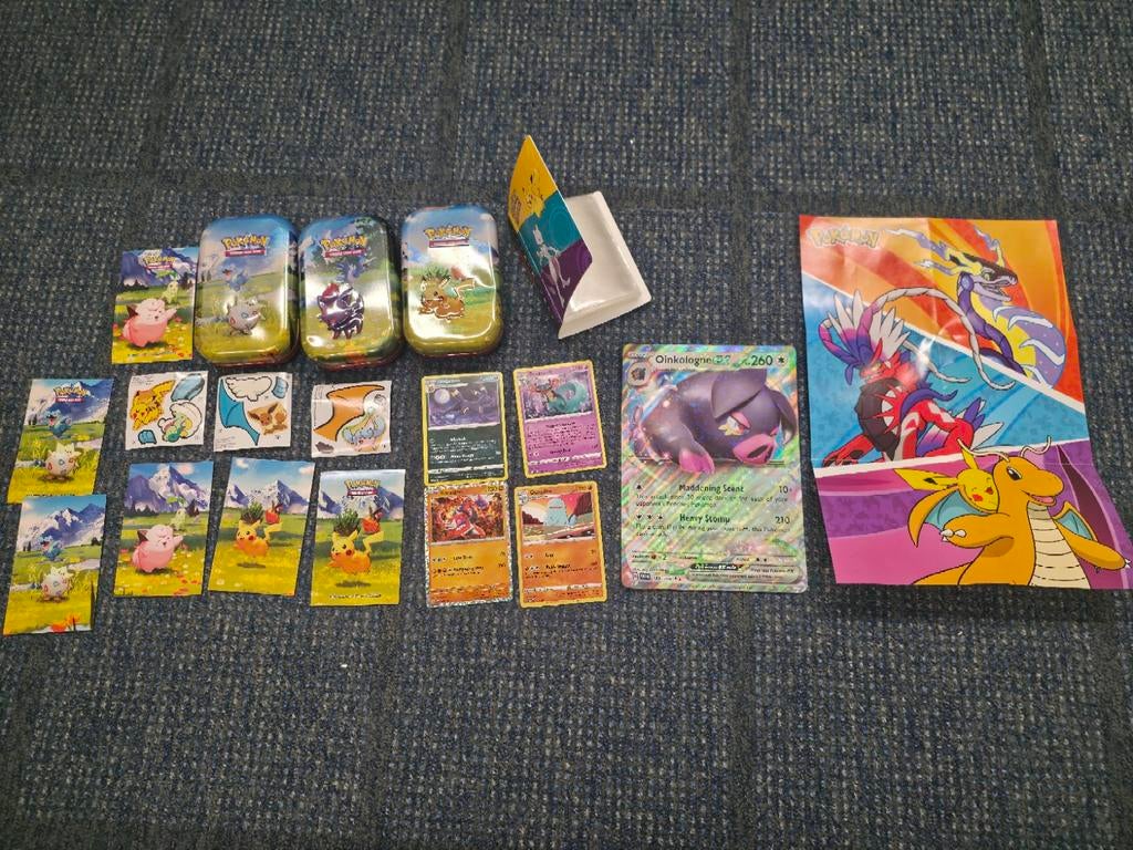Pokémon kaarten accessoires: blikken, mappen en meer, Ophalen of Verzenden, Zo goed als nieuw, Meerdere kaarten