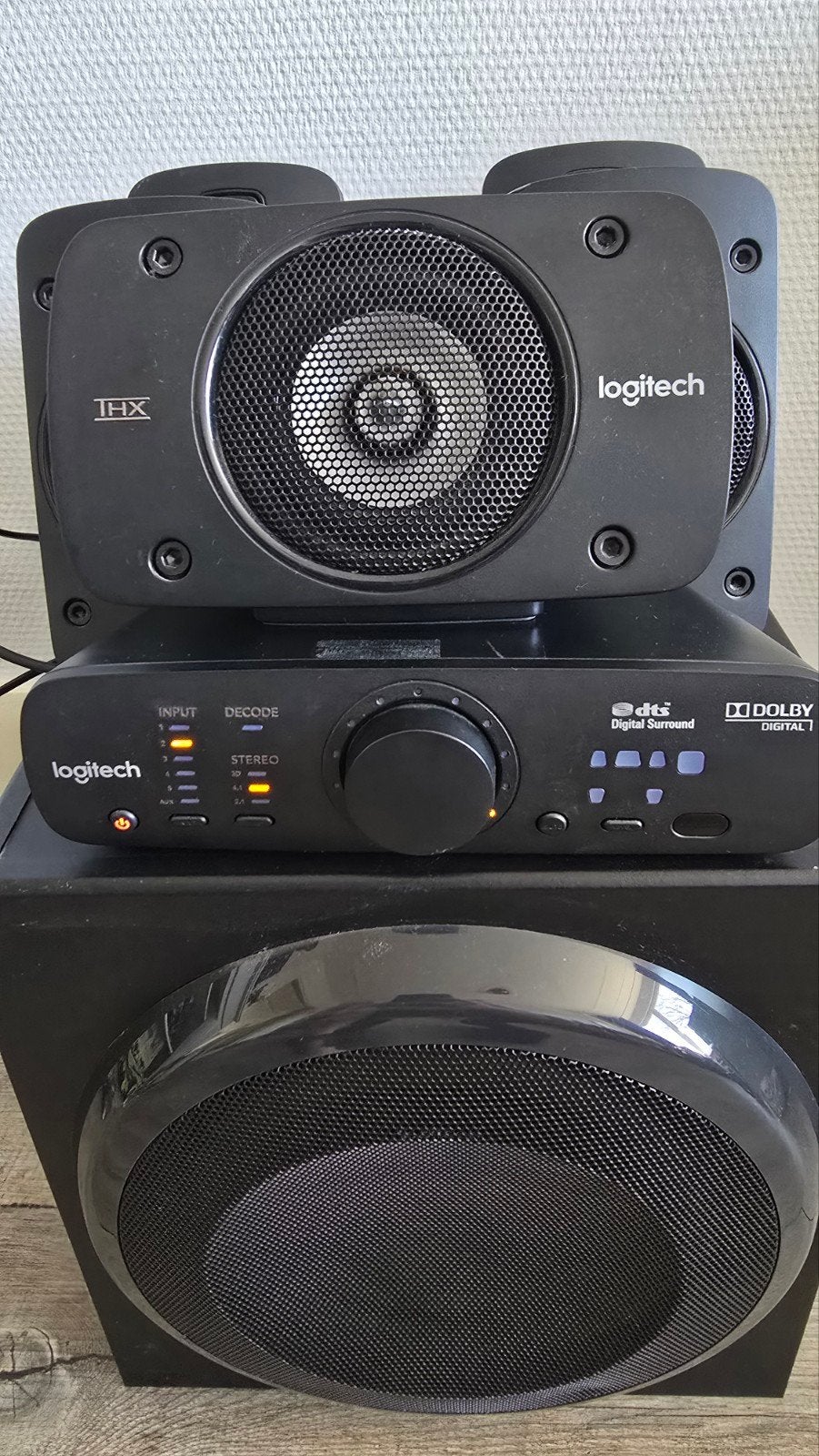 Logitech Z906 5.1 Surround Sound Systeem, Overige merken, Gebruikt, 70 watt of meer, Ophalen of Verzenden