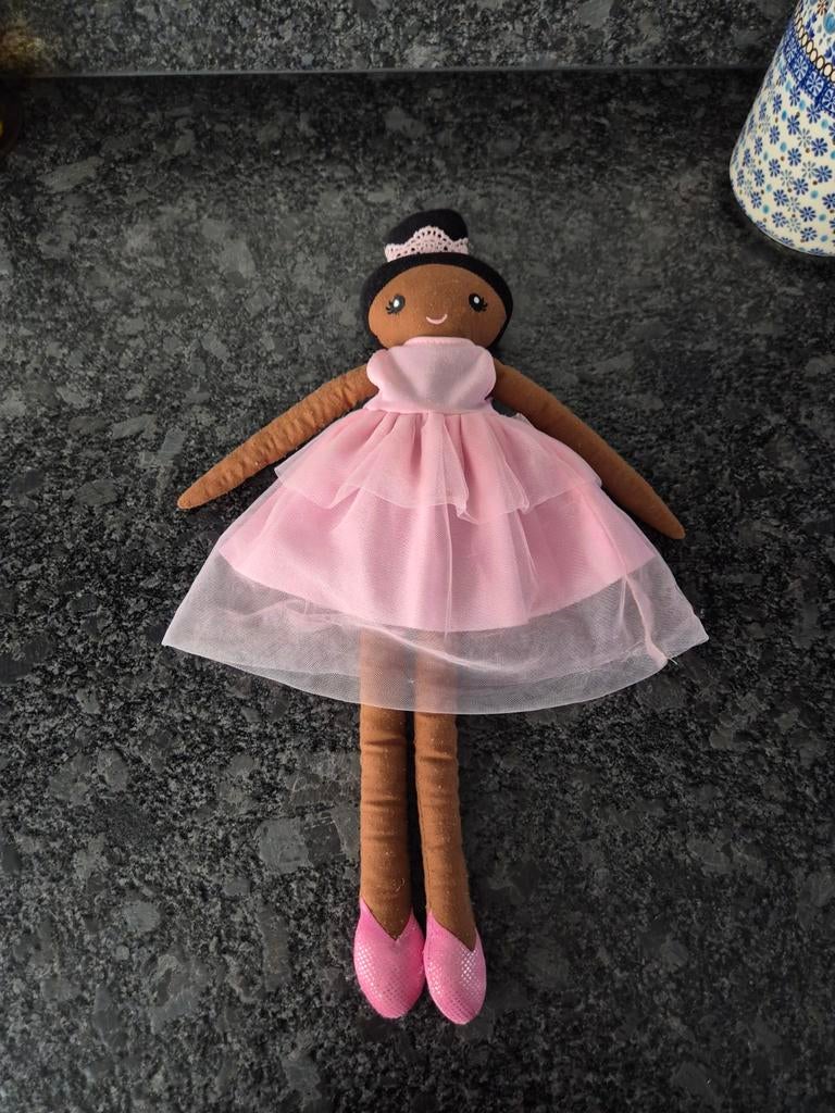 Knuffelpopje bruine ballerina, Kinderen en Baby's, Speelgoed | Knuffels en Pluche, Ophalen of Verzenden, Overige typen