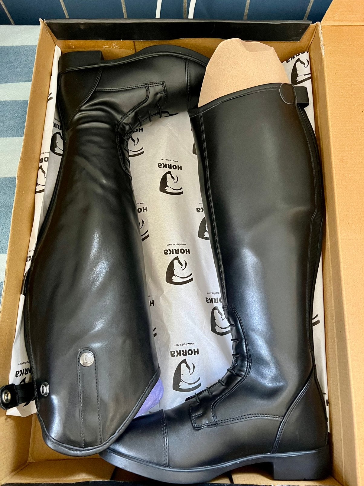 Horka paardrijlaarzen maat 37 XW zwart, Dieren en Toebehoren, Paardrijkleding, Ritssluiting, Zo goed als nieuw, Dames, Schoeisel