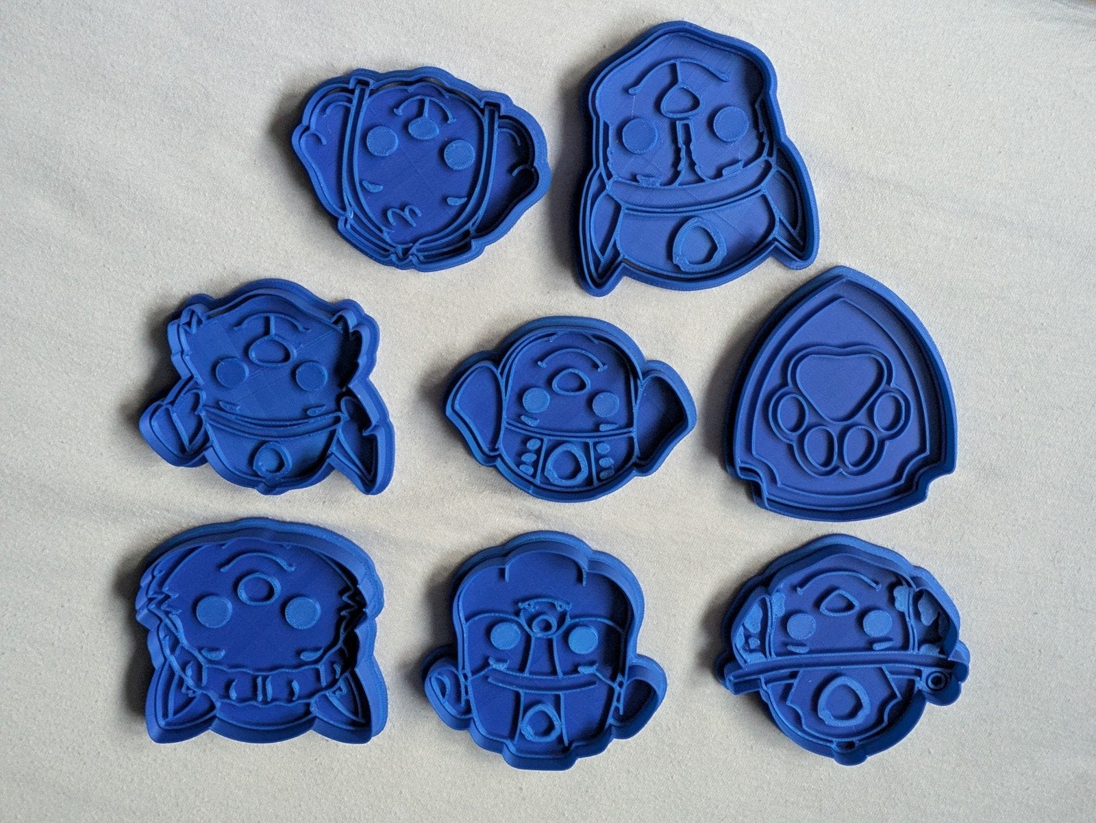 Paw Patrol Uitsteekvormpjes 9cm, Hobby en Vrije tijd, Ophalen of Verzenden, Nieuw, Blauw