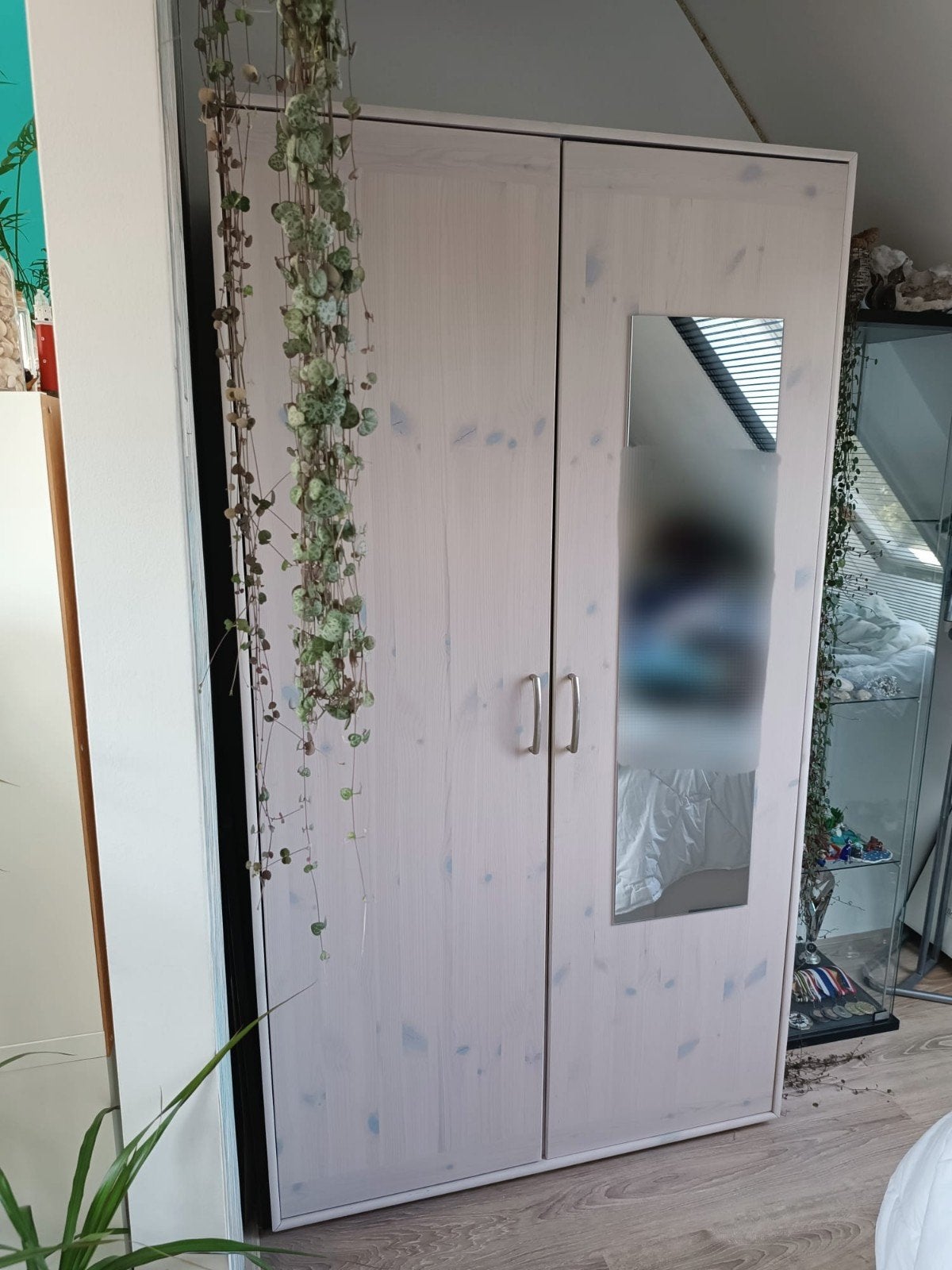 Kast merk Flexa, whitewash, afmetingen 182x101x57cm, Huis en Inrichting, Ophalen, Met deur(en), Gebruikt, 100 tot 150 cm