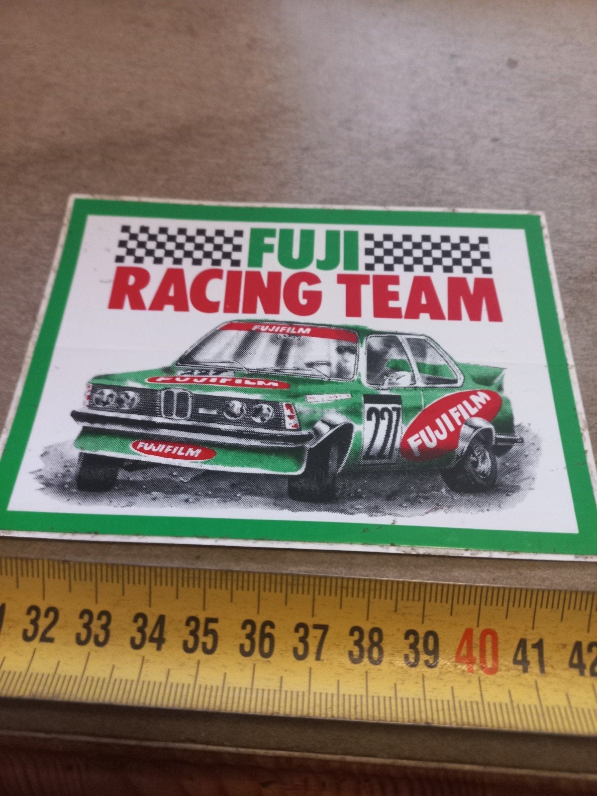 Vintage Fuji Racing Team sticker - Auto sport, Ophalen of Verzenden, Zo goed als nieuw