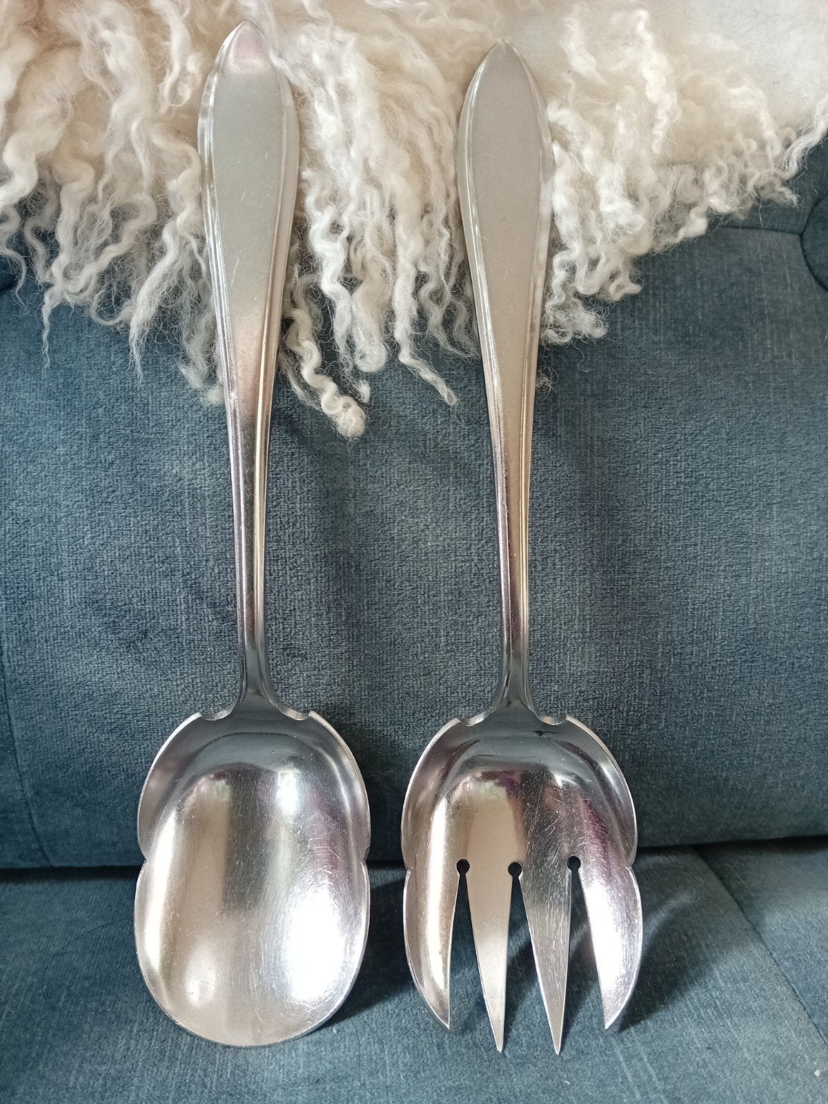 Zeldzaam Gero Zilmeta Serveervork Compote/bessenlepel 718, Antiek en Kunst, Ophalen of Verzenden