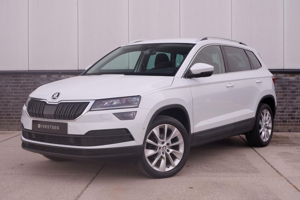 Skoda Karoq 1.5 TSI ACT Style | Elek. Trekhaak | LED | Navi, Auto's, Stof, Zwart, 4 cilinders, 150 pk