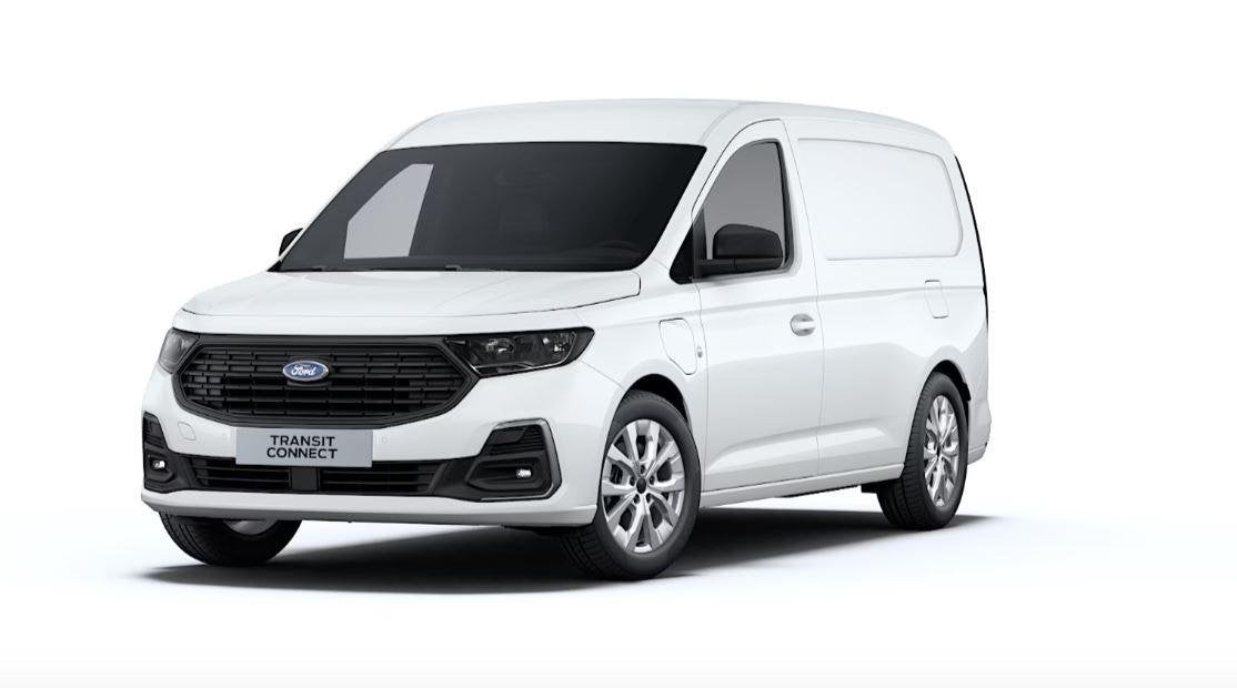 Ford Transit Connect 1.5 EcoBoost PHEV L2 Limited 150pk | Co, Auto's, 4 cilinders, 150 pk, Wit, Bedrijf