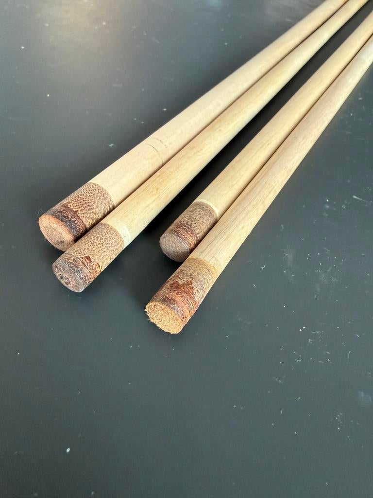 4 biljart toppen te koop met inwendige messing schroefdraad, Ophalen of Verzenden, Zo goed als nieuw, Keu of Ballen