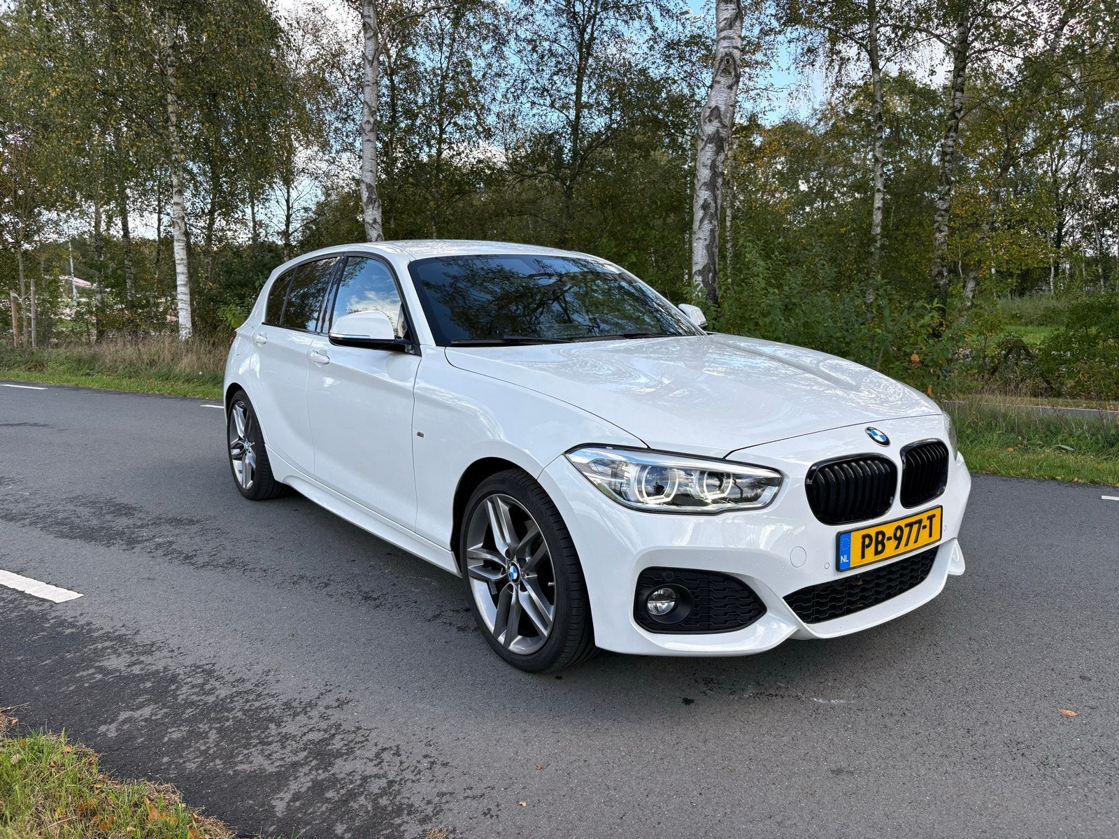BMW 1-Serie 120i 184pk Aut 2017 Wit, Auto's, 1998 cc, Achterwielaandrijving, 4 cilinders, Alcantara
