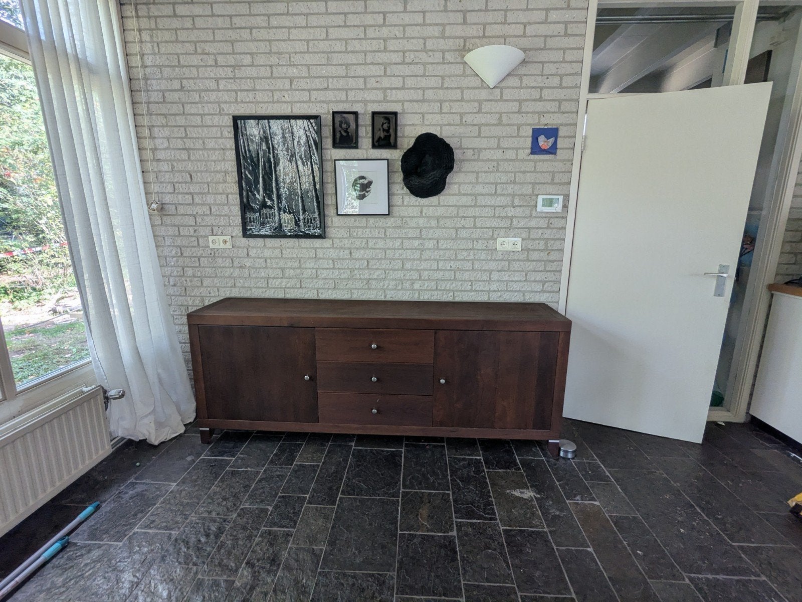 Mooi gebruikt dressoir met lades en deuren, Ophalen, Gebruikt, Met lade(s), 200 cm of meer