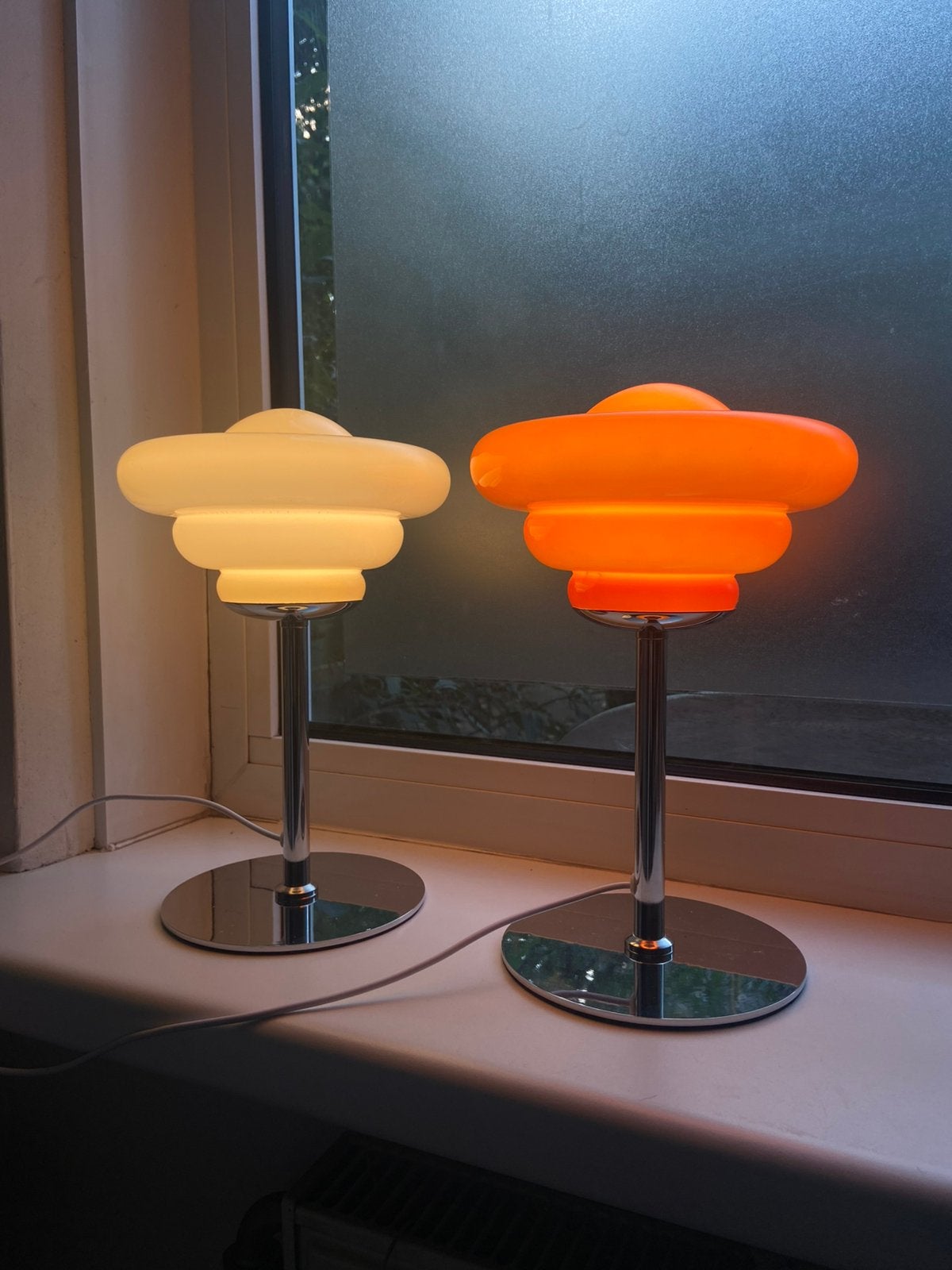 Vintage Lampen Set, Bureaulamp, Overige merken, Verzenden, Oranje