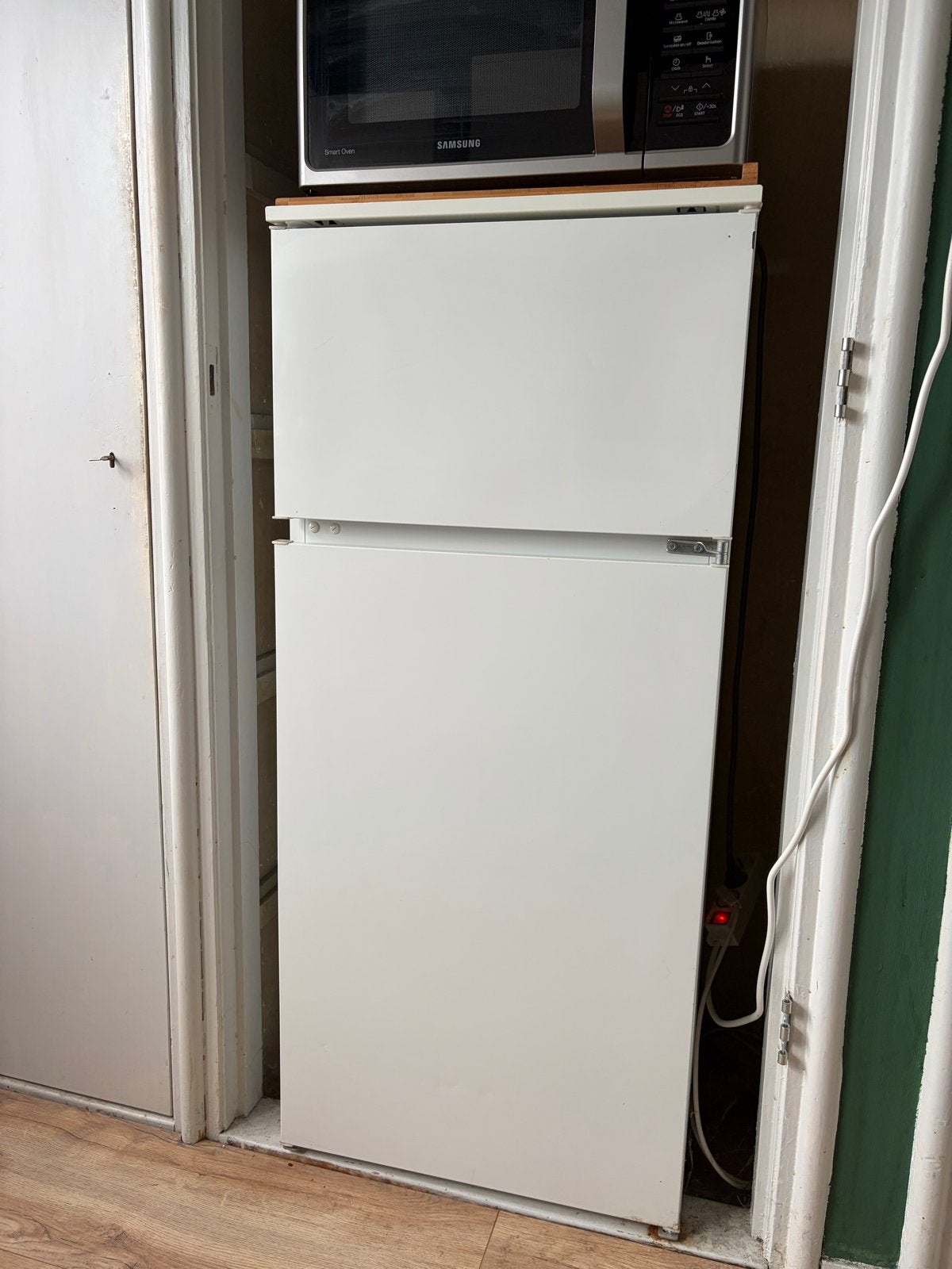 AEG Koelkast vriezer combi 120cm hoog - ophalen Amersfoort, Ophalen, Gebruikt, 120 tot 140 cm, 200 liter of meer