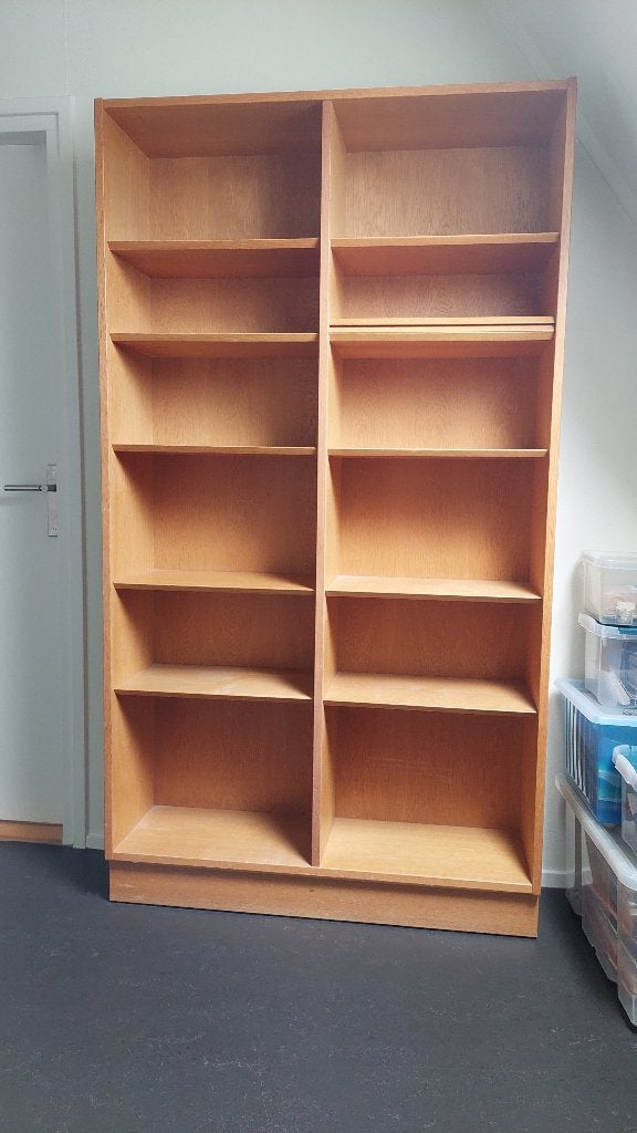 Hundevad Deens design boekenkast - Eikenhout, Ophalen, Met plank(en), Gebruikt, 100 tot 150 cm