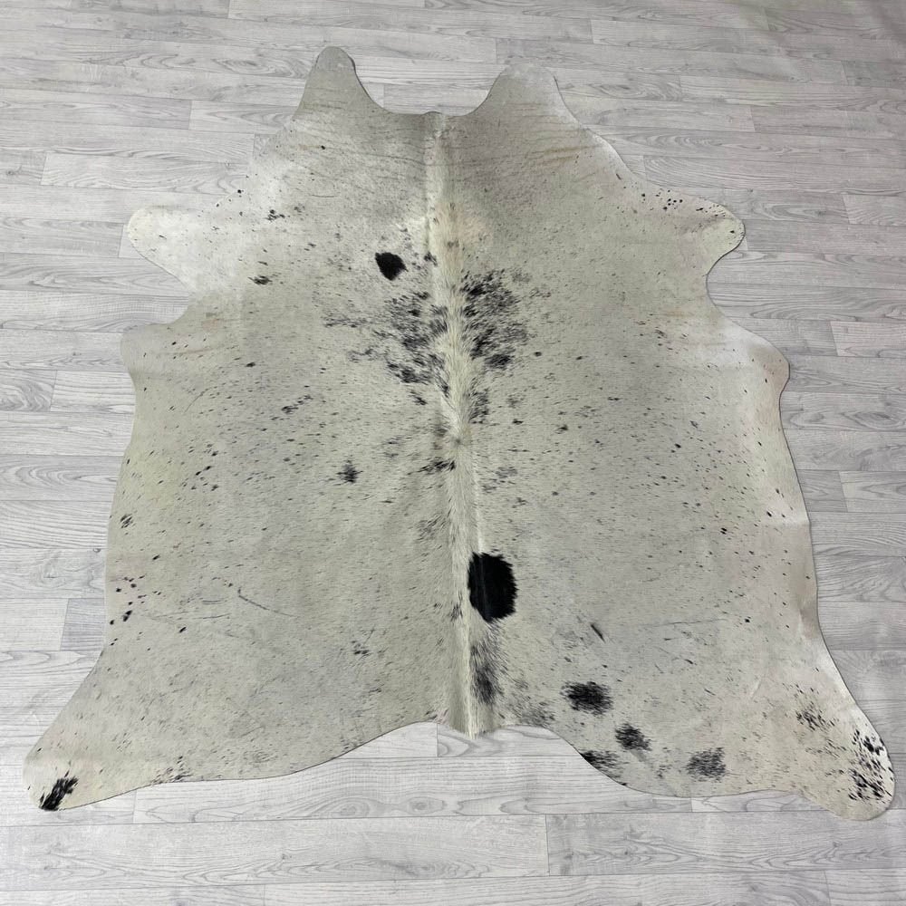 Koeienhuid zwart wit salt & pepper 185x160cm | Lederstore, Landelijk, modern, Scandinavisch, industrieel, 150 tot 200 cm, Nieuw