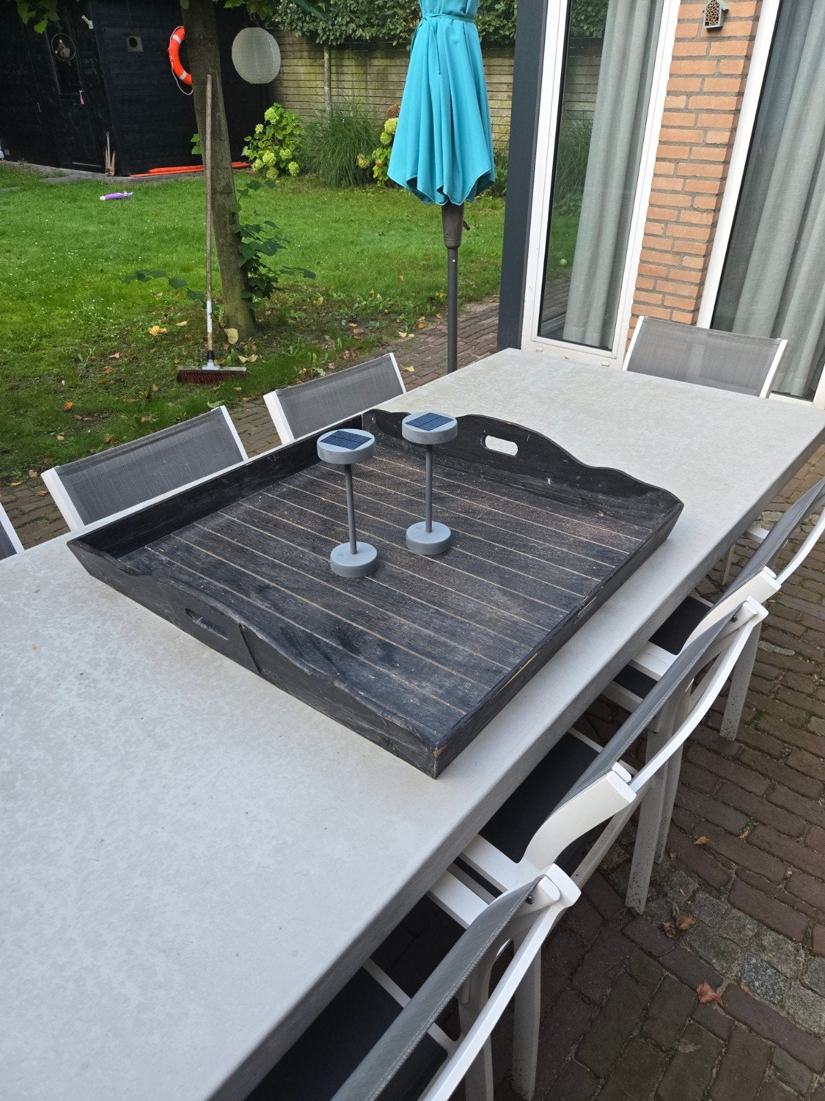 Groot dienblad Lifestyle Home Collection hout, zwart, Ophalen, Gebruikt, Hout