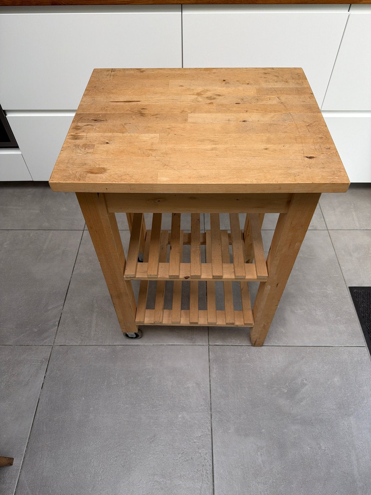 Ikea Bekvam keukentrolley, Huis en Inrichting, Ophalen, Gebruikt, Hout, Keukentrolley