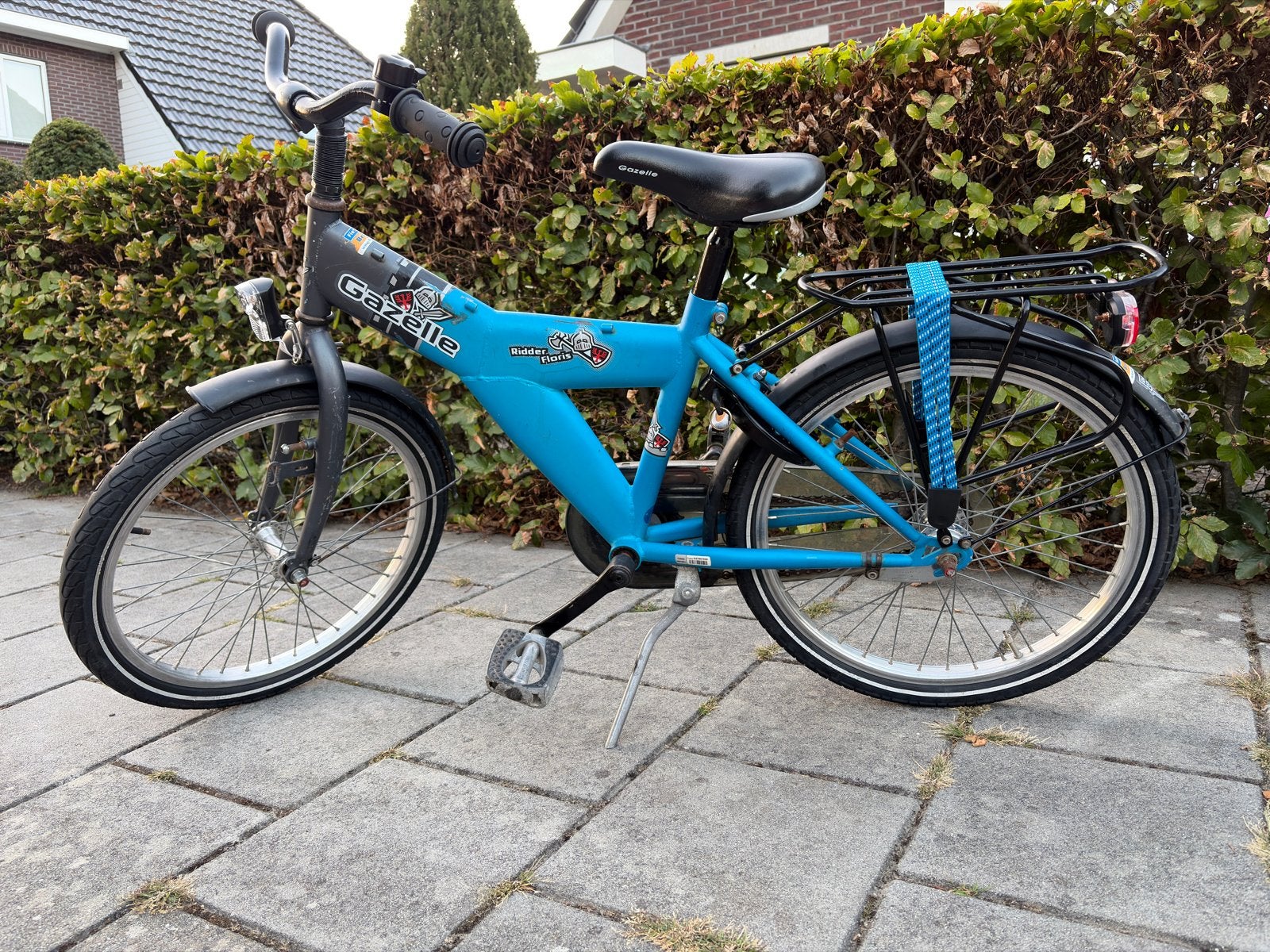 Gazelle kinderfiets 20 inch - Blauw, Ophalen, Gebruikt, Terugtraprem, 16 tot 20 inch