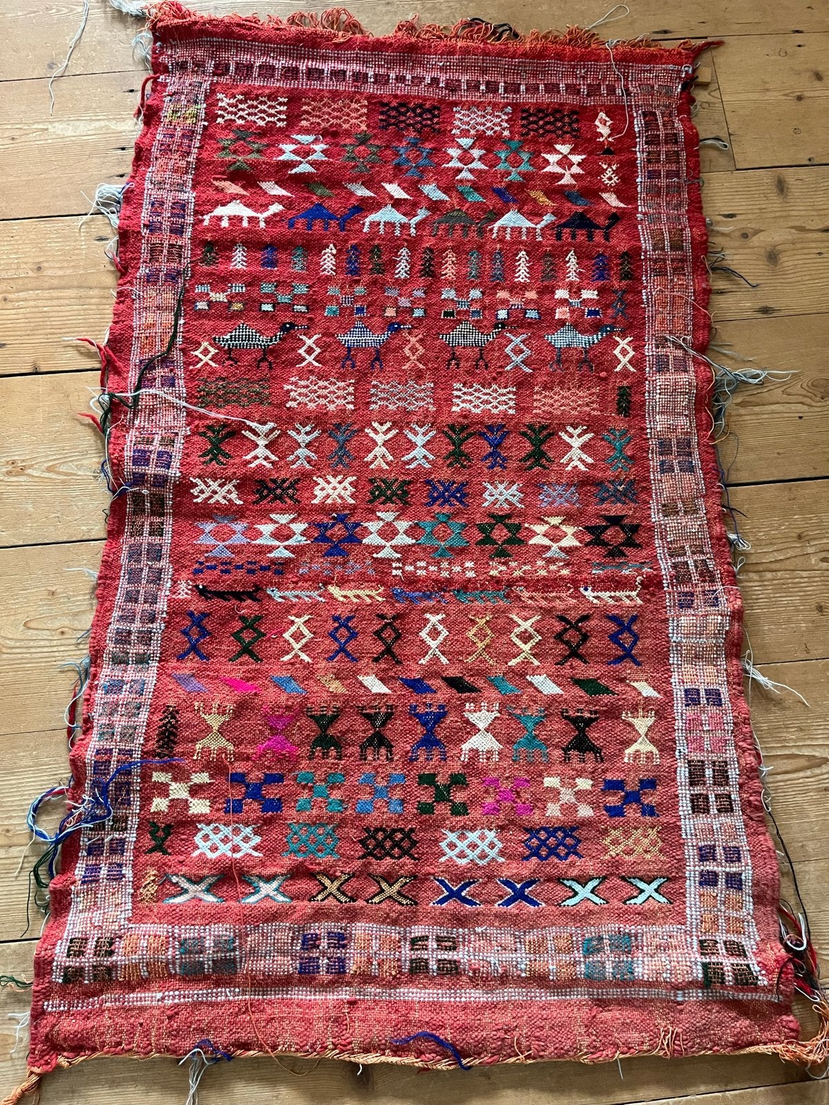 Vintage Marokkaans Berber vloerkleed, handgeweven, Ophalen