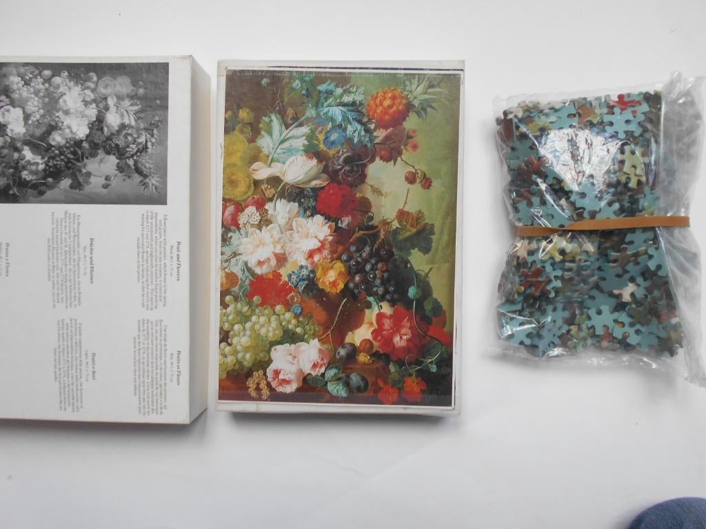 legPuzzel Jan van Os: Fruit and flowers (kbb535), Ophalen, 500 t/m 1500 stukjes, Gebruikt