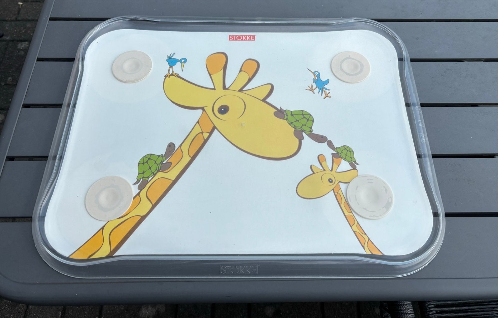 Stokke tafelblad Table Top met 3 dubbelzijdige platen, Ophalen, Gebruikt