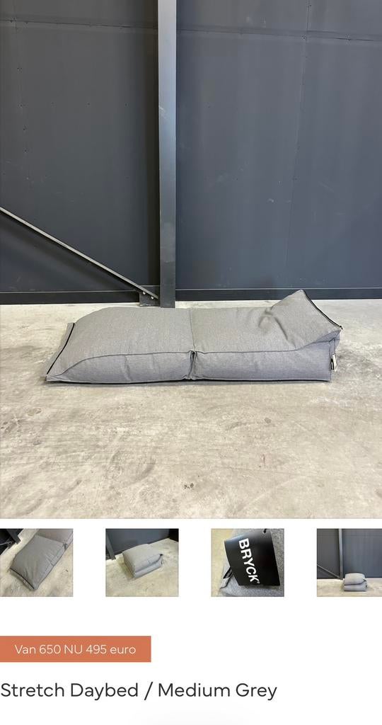 Bryck stretch ligbed (nog 1 st.), Tuin en Terras, Ligbedden, Ophalen of Verzenden, Zo goed als nieuw, Overige materialen, Inklapbaar