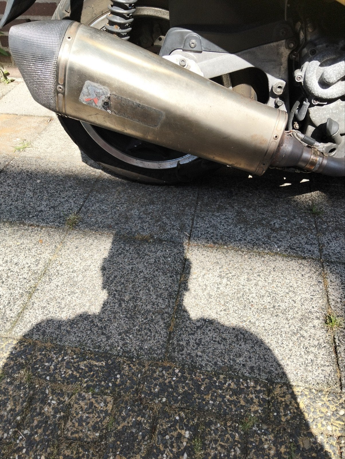 Gebruikte uitlaat voor motorfiets/scooter - Akrapovic stijl, Ophalen of Verzenden, Gebruikt