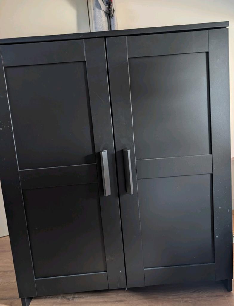 Ikea kast bruin-zwart, Ophalen, Gebruikt, 50 tot 100 cm, Minder dan 100 cm