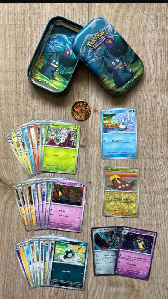 Munchlax Sinnoh Stars Mini Tin met 30 Pokémon kaarten, Ophalen of Verzenden, Nieuw, Meerdere kaarten, Foil