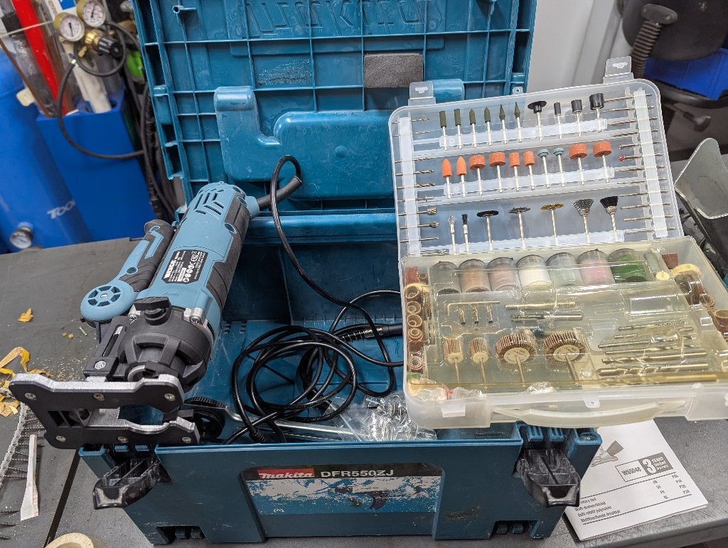 Stiftslijper, Ophalen of Verzenden, Zo goed als nieuw, Minder dan 700 watt, Haakse handslijpmachine