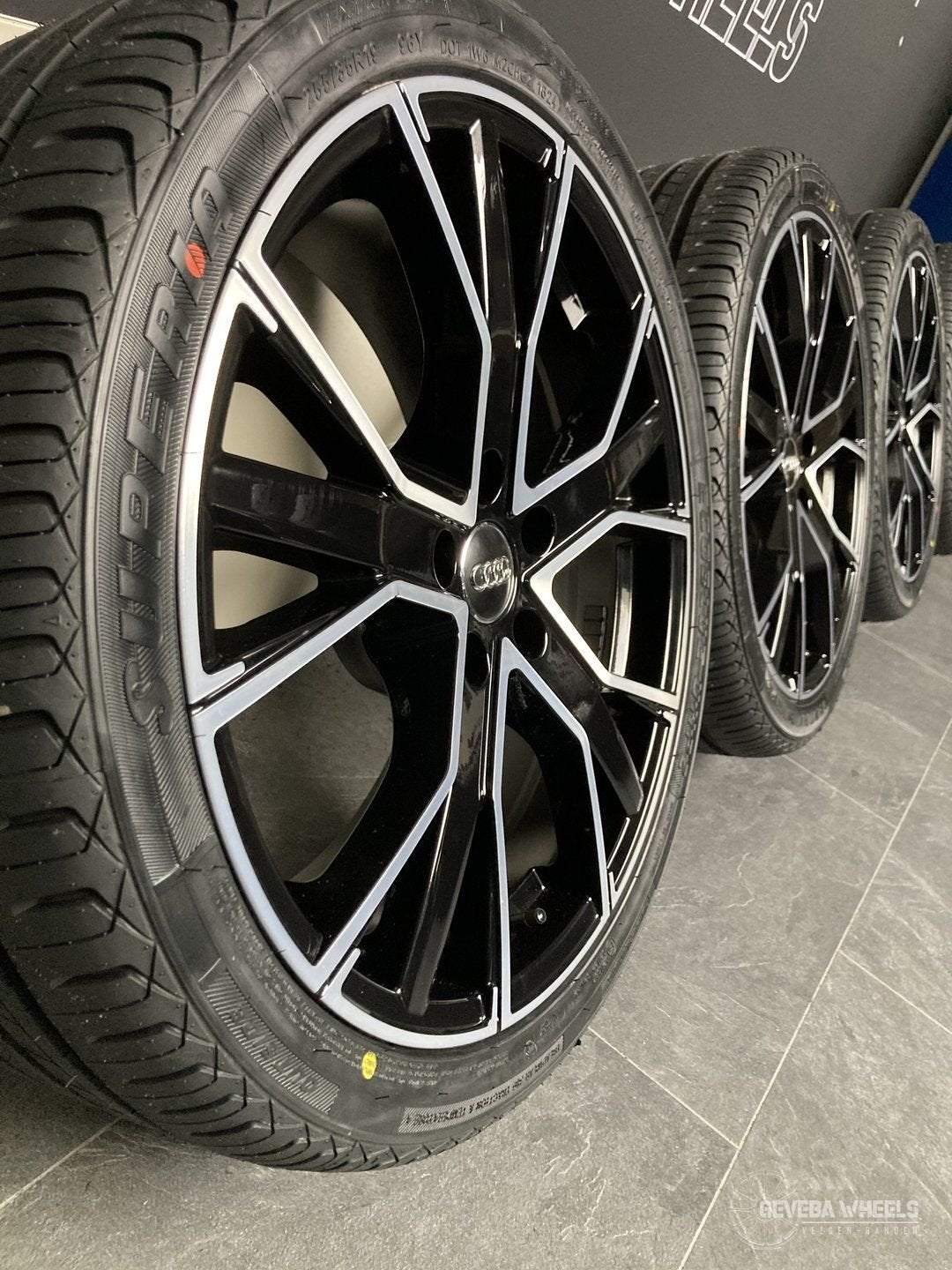 19” Audi A5 / S5 Gunner velgen + banden 5x112 255/35/19, Auto-onderdelen, Banden en Velgen, 19 inch, Gebruikt, 255 mm, -