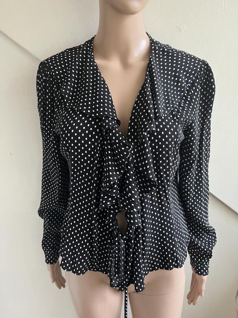 &Other Stories dun vestje of blouse maat 40 zwart wit, Ophalen of Verzenden, Zo goed als nieuw, Maat 38/40 (M), Zwart
