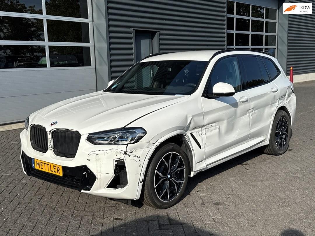 BMW X3 XDrive20d High Executive M pakket, camera, navigatie, Auto's, Automaat, 1995 cc, Wit, Bedrijf