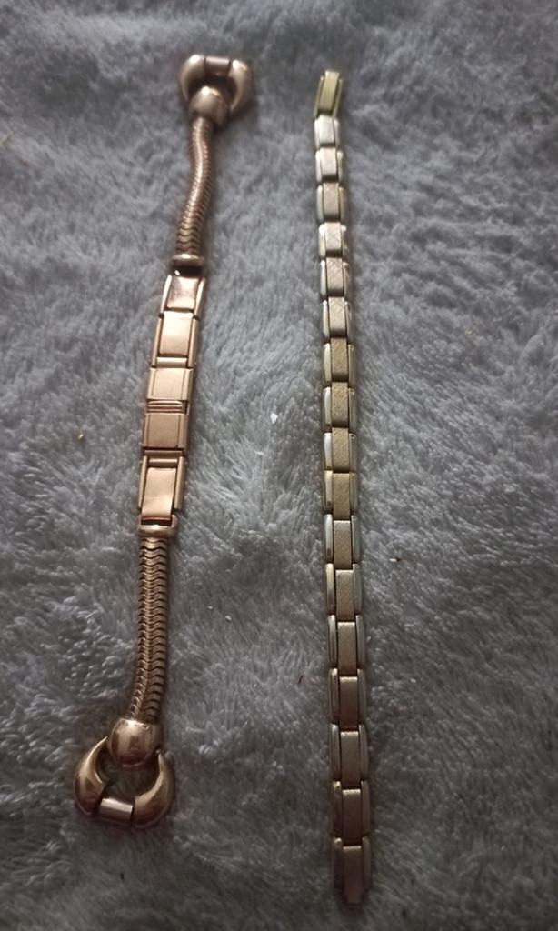 Retro 14K Goud Rolled Horlogebandjes Jaren 50/60  vanaf, Overige merken, Gebruikt, Polshorloge, Ophalen of Verzenden