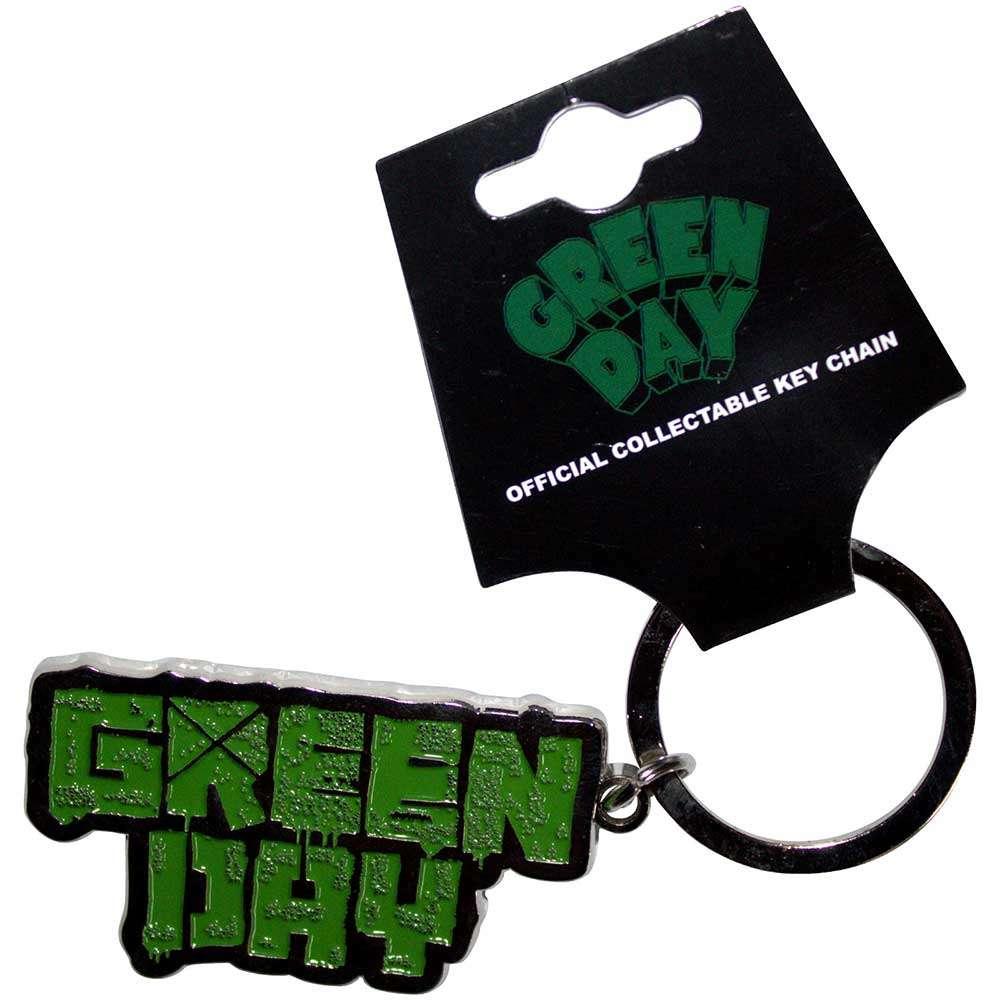 Green Day Band Logo sleutelhanger van metaal keychain hanger, Info@deconoord.nl, Deco Noord, Nieuw, Ophalen of Verzenden