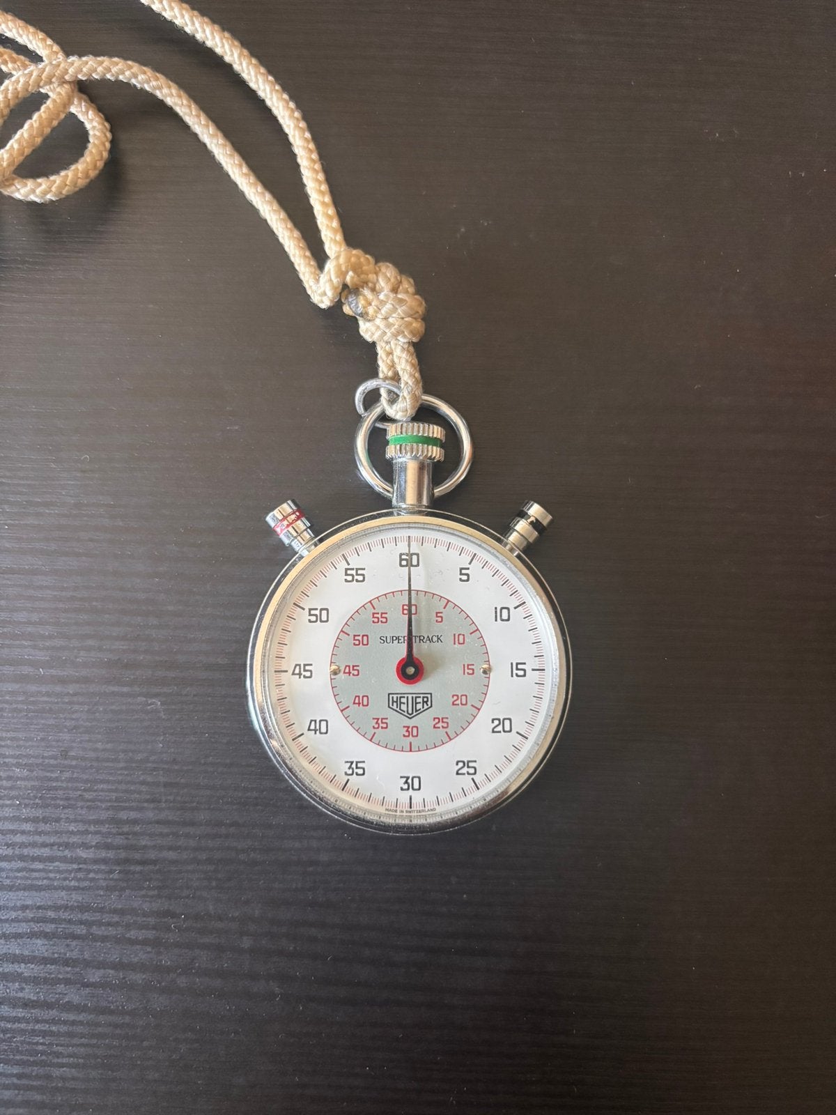 Heuer Supertrack Stopwatch - Vintage, Ophalen of Verzenden, Staal, Overige merken, 1960 of later