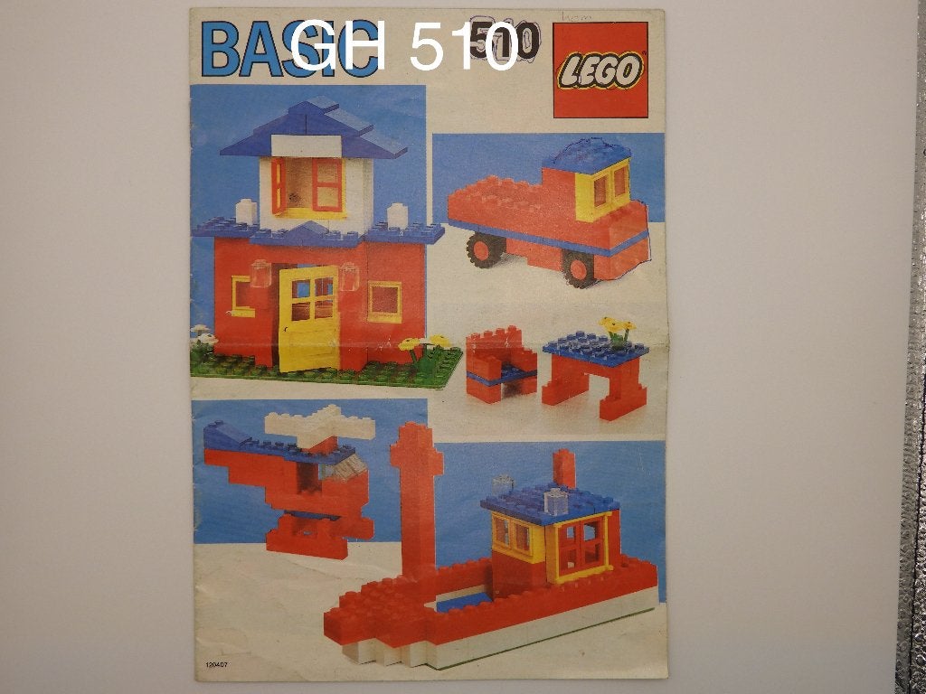 Lego 510 Vintage Basic Building Set, Gebruikt, Overige thema's, Lego, Inclusief instructies
