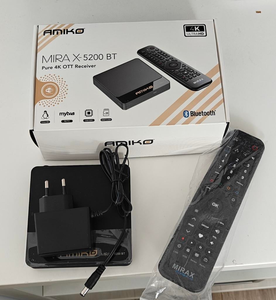 Amiko Mira X-5200 BT, Audio, Tv en Foto, Mediaspelers, Ophalen, Nieuw, Minder dan 500 GB