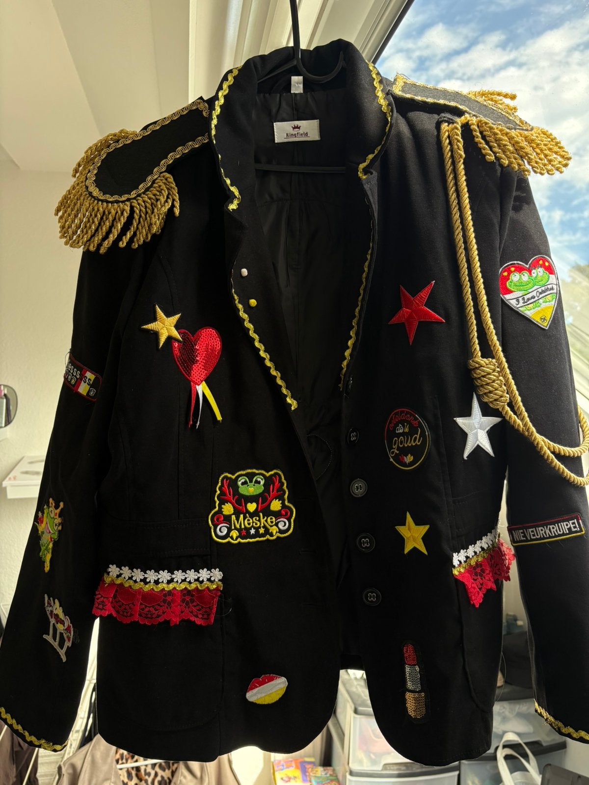 Oeteldonk jasje, Kleding | Dames, Carnavalskleding en Feestkleding, Ophalen of Verzenden, Zo goed als nieuw, Maat 46/48 (XL) of groter