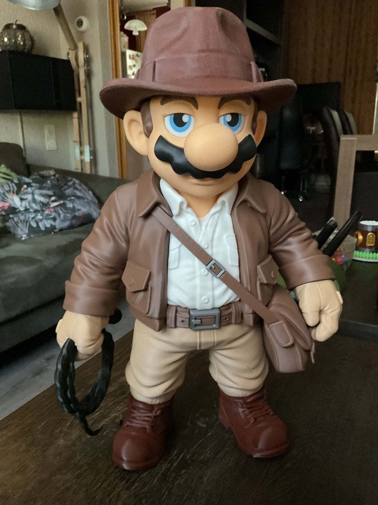 Mario Bros Indiana Jones (45cm hoog), Ophalen of Verzenden, Nieuw, Overige typen