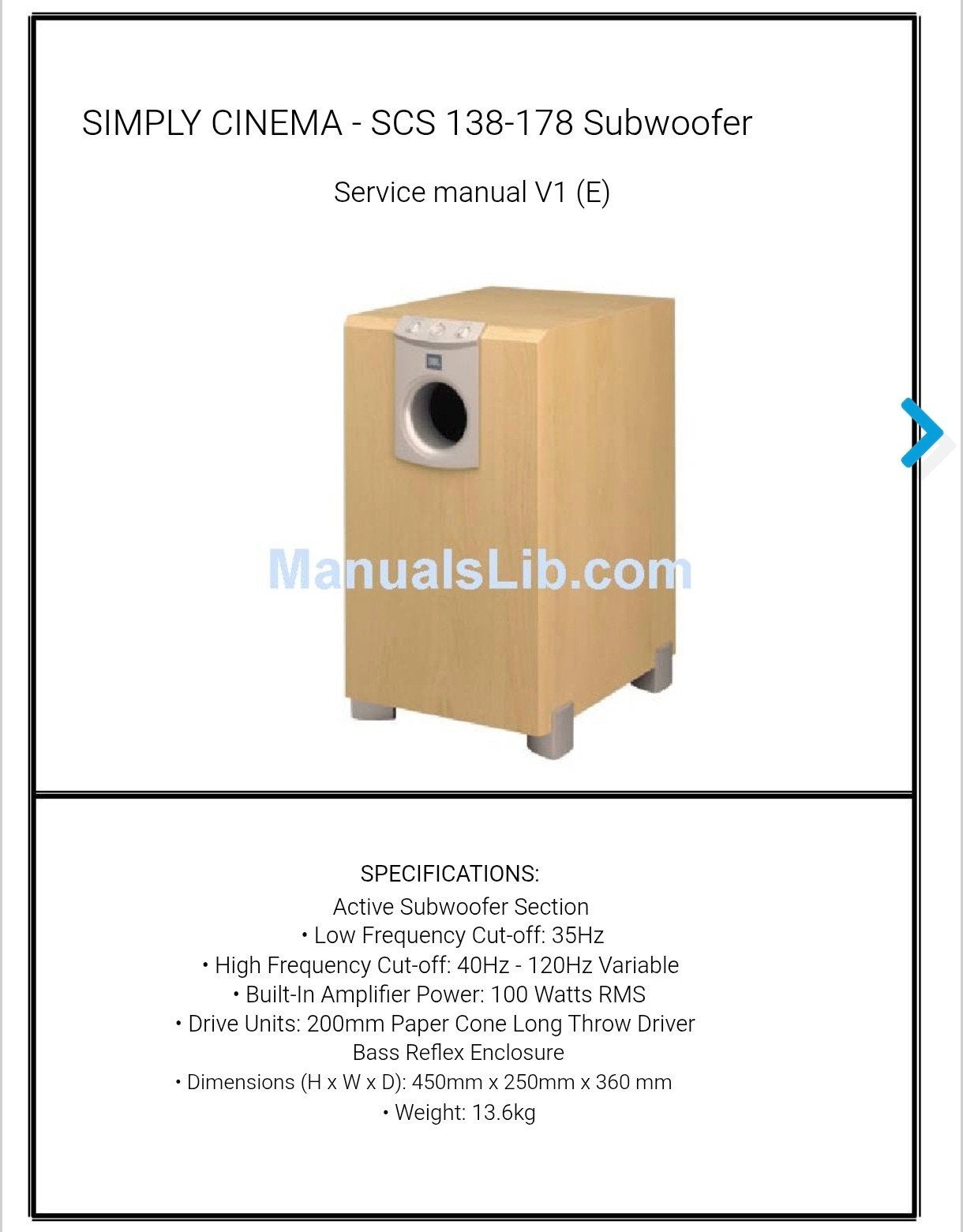 GEZOCHT: SUBWOOFER JBL 178, Verzenden, Overige typen