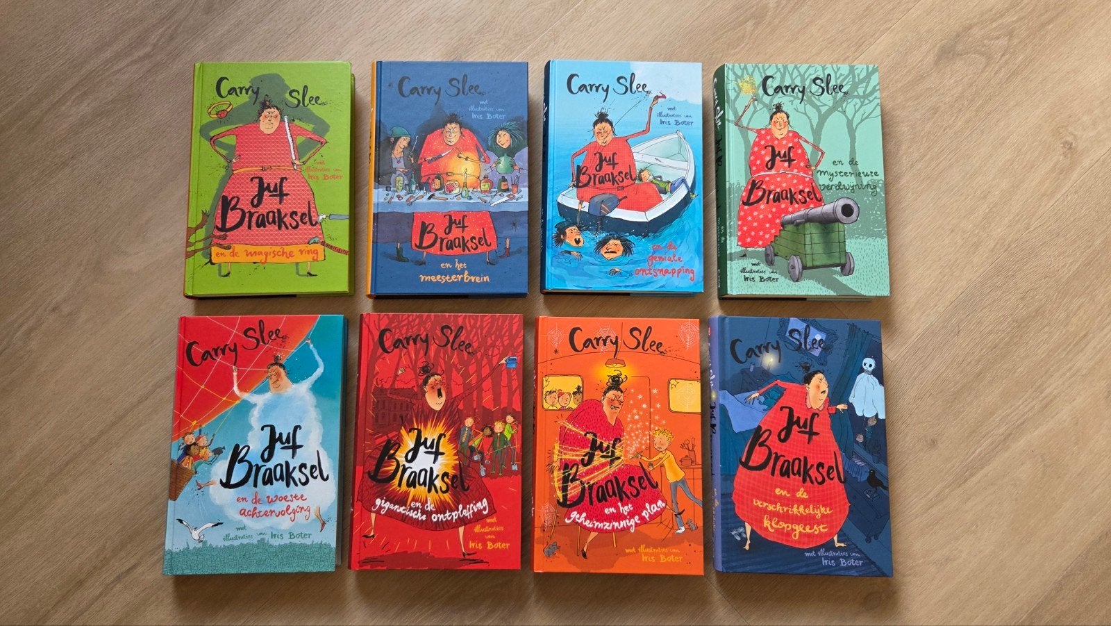 Carry Slee - Juf Braaksel boeken (8 delen), Ophalen of Verzenden, Zo goed als nieuw, Carry Slee, Fictie