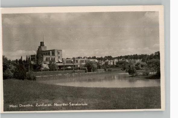 Weerdinge Saksische Boerderij zegel +st 1954 uitg Gebeco, Verzenden, 1940 tot 1960, Gelopen, Drenthe