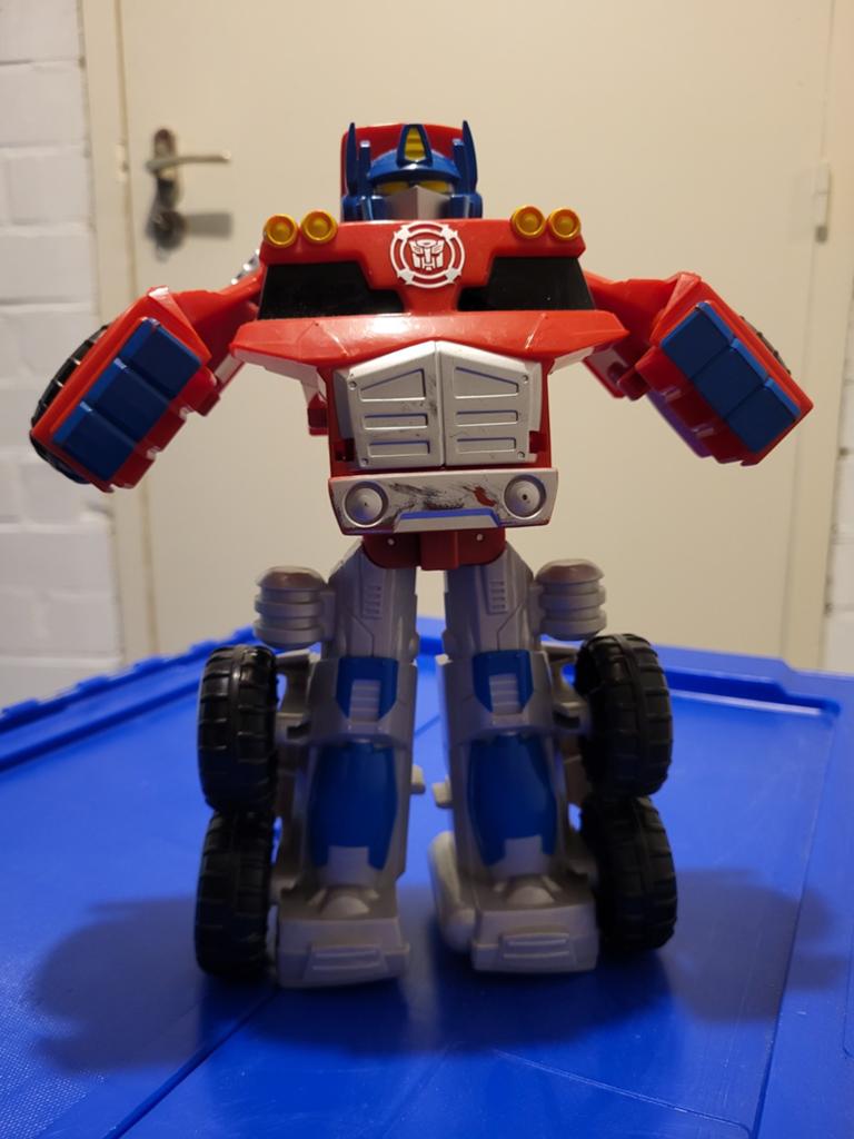 Transformers Optimus Prime speelgoedfiguur, Overige generaties, Ophalen of Verzenden, Gebruikt, Autobots